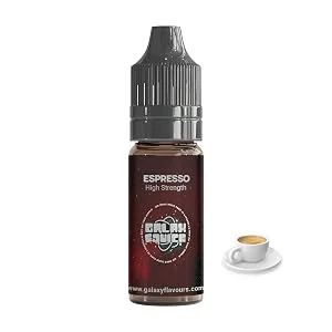 Espresso High Strength Flavouring - 230+ Flavours - Galaxy Food Flavours - 10ml Bottle - Espresso Image