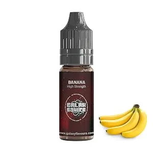 Banana High Strength Flavouring - 230+ Flavours - Galaxy Food Flavours - 10ml Bottle - Banana Image