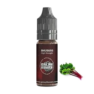 Rhubarb High Strength Flavouring - 230+ Flavours - Galaxy Food Flavours - 10ml Bottle - Rhubarb Image