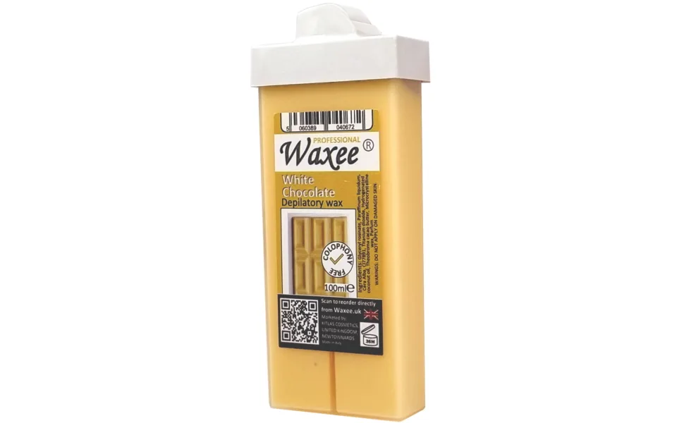 6 x 100ml roll on wax cartridge roller wax refill COLOPHONY FREE Waxee (Roll on wax with Small Roller) - Waxee, Small roller, 100ml roll on wax, White Chocolate.