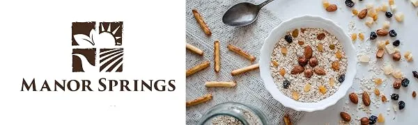 Organic Oat Bran 500g by Manor Springs Organic - Breakfast Cereals