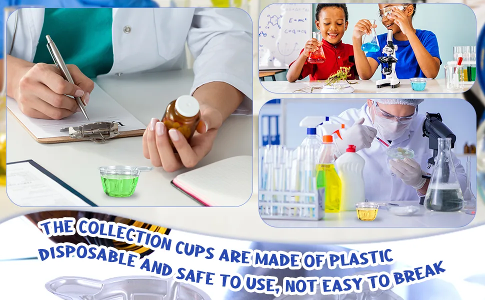 Pinenuts Disposable Urine Cups 60 Pcs Plastic Urine Collection Cups 40 ML Urine Specimen Cups for Pregnancy Ovulation Test(40ml) - product information 4