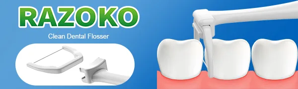 Dental Floss Picks Clean Dental Flossers Kit (1 Handles & 120 Refills) - product information 1
