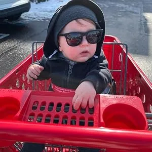 Pro Acme TPEE Polarized Baby Sunglasses with Strap Flexible Durable Toddler Sunglasses for 0-24 Months Blue Dark Blue Frame | Grey Lens - product information 3
