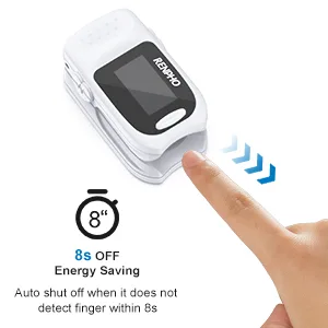 RENPHO Pulse Oximeter With OLED display and one-button operation finger pulse oximeter for measuring oxygen saturation SpO2 PI and pulse-WH (A-WH-1) WHITE - product information 8