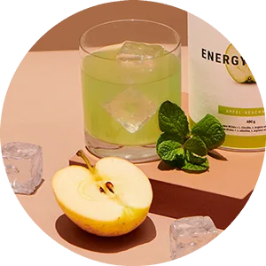 foodspring Energy Aminos Apple - Clean Pre-Workout Booster Plant-Based BCAAs high-dose Caffeine Vitamins C B3 B12-400g - Energy Aminos