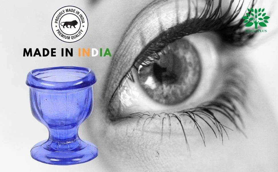 Glass Eye Wash Cup with Engineering Design to Fit Eyes for Effective Eye Cleansing - Eye Shaped Rim Snug Fit (Yellow) - product information 4