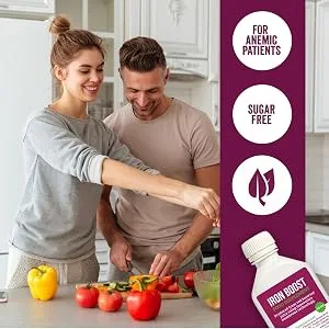 High Strength Beetroot Juice Iron Boost - Gentle Iron Supplements for Women and Men - Liquid Iron Supplement for Increasing Haemoglobin and Physical Performance - Beetroot Extract Juice (6 x 50ml) - Iron Boost