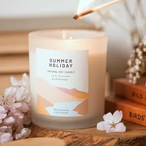 Black Currants - Organic & Vegan Luxury Scented Candles. Hand Poured in Loch Lomond Scotland (+7 Scent Options) - product information 2