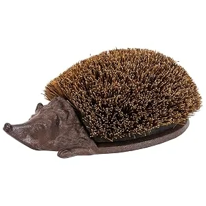 Woodside Heavy Duty Cast Iron Hedgehog Boot Brush & Scraper for Wellies Trainers Shoes etc Mud & Dirt Brush - W838