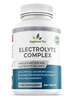Electrolytes Complex | 240 Vegan Tablets | Electrolyte Pills with Potassium Calcium Magnesium & More | Keto Diet Hydration Recovery & Salt Replacement | High Strength Electrolyte Supplement - electrolytes tablets