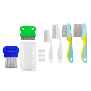 10 Pieces Hair Nit Combs Remove Head Nits Fine Tooth Double Side Detection Long Handle Head Nit Combs For Kids Pets And Adults - product information 2