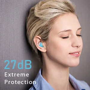 Silicone Ear Plugs for Sleeping Re-Usable Waterproof SNR 27dB Noise Cancelling Premium Moldable Ear Plugs for Sleeping Travelling Studying Noise Reduction (Pink) - wefew