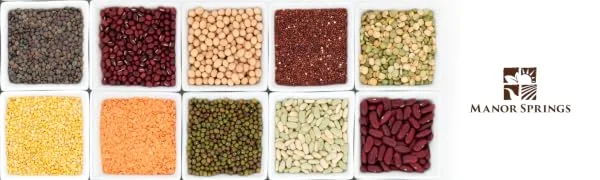 Organic Chana Dal (Split Hulled Chickpeas) 1kg by Manor Springs Organic - Beans & Pulses