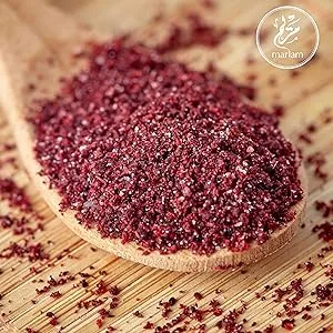 Premium Sumac Powder Dried and Ground 100g - by MariamPantry in Resealable Kraft Bag Pouch - Sumac Image #3