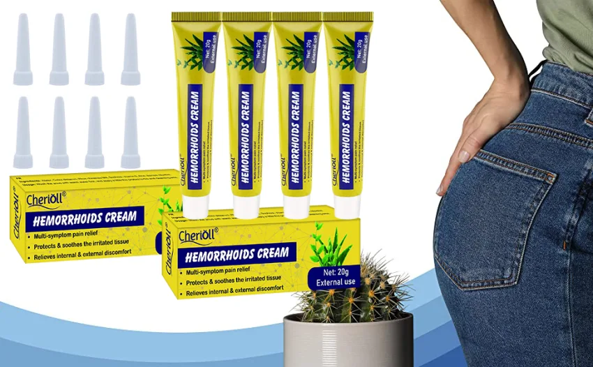 Hemorrhoid Cream Hemorrhoids Ointment 4 PCS Natural Herbal Hemorrhoid Cream Natural Cream Relieving Itching 4pcs - product information 2