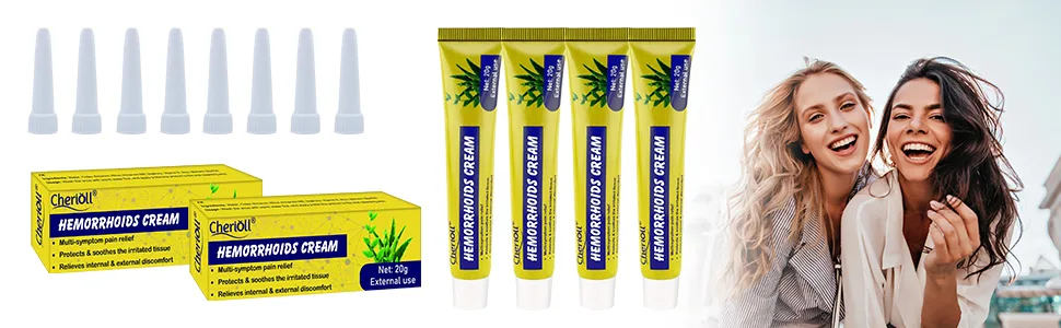 Hemorrhoid Cream Hemorrhoids Ointment 4 PCS Natural Herbal Hemorrhoid Cream Natural Cream Relieving Itching 4pcs - product information 9