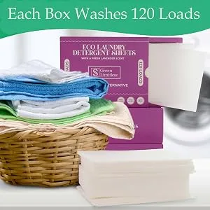 Green Limitless Eco Laundry Detergent 120 Sheets (Loads) with A Lavender Scent - product information 5