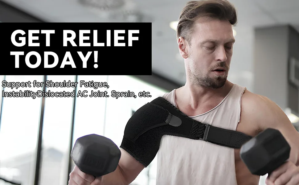 Shoulder Support for Women and Men Shoulder Brace Adjustable Shoulder Brace Rotator Cuff Shoulder Support Shoulder Strap Support for Rotator Cuff Pain Relief Dislocated Joints Fits Both Right or Left - product information 7