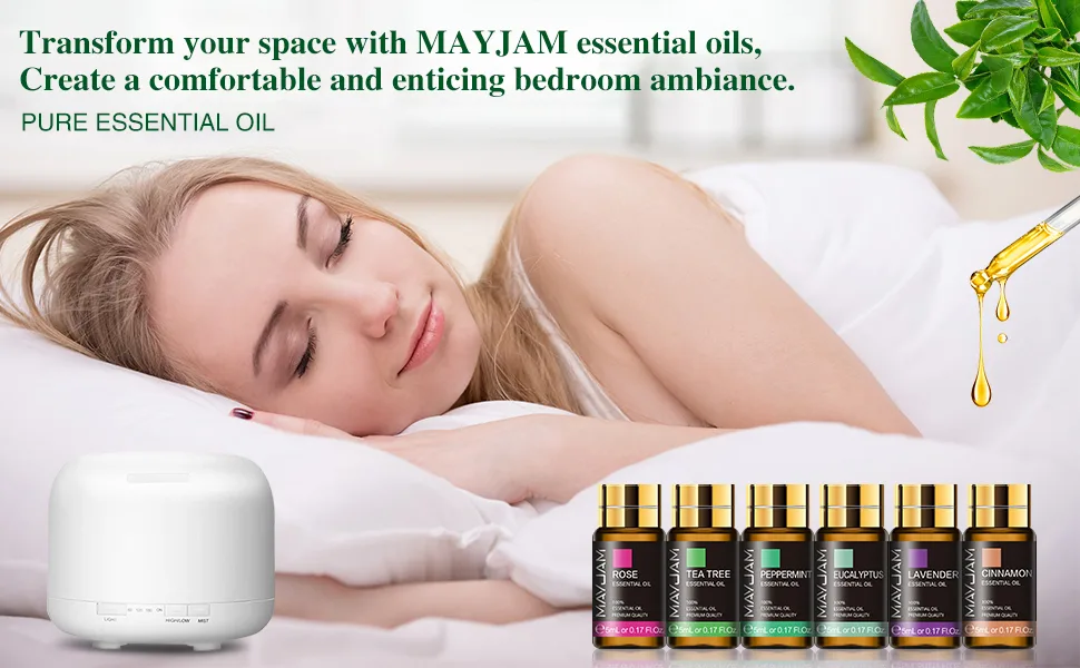 MAYJAM 20 Pcs Pure Essential Oil Gift Set Essential Oils for Diffusers for Home Aromatherapy Oils for Diffuser Humidifiers Gift for Friend (5ML) Eucalyptus - product information 2
