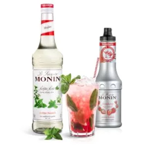 Monin Lychee Puree - strawberry mojito