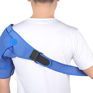 Shoulder Brace Compression Neoprene Shoulder Support for Injury Prevention Recovery Dislocated AC Joint Shoulder Stability Arthritic Shoulders Women and Men Fits Left or Right Size L Blue-size L - shoulder support