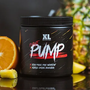 XL Nutrition Purge Pump | Stim Free Pre Workout | Nitric Oxide Booster | Increase in Blood Flow | 300 Grams | 30 Servings (Raspberry Lemonade) - Tropical