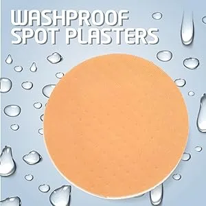 JFA Washproof Spot Plasters 22 x 22mm 100 Plasters Per Box - spot plasters