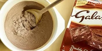 Galaxy Double Chocolate Brownie Mix - 5 x 360 Grams (Makes 60 Brownies) - Galaxy brownie mix