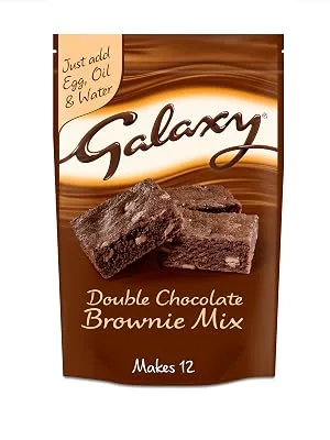 Galaxy Double Chocolate Brownie Mix - 5 x 360 Grams (Makes 60 Brownies) - Galaxy Double Chocolate Brownie Mix Mobile Optimised image