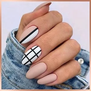 By Vixi 600 MEDIUM SQUARE NAIL SET with PREP FILE 10 Sizes Clear Express Full Cover False Fingernail Extensions for Salon Professionals & Home Use Square Medium - By Vixi Almond Press-On Nails
