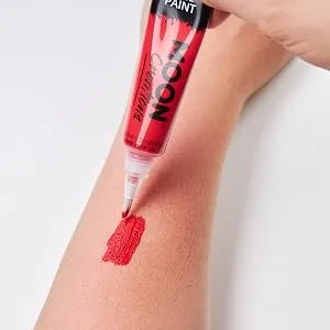 Face & Body Paint with Brush Applicator by Moon Creations - Water Based Face Paint Makeup for Adults Kids - 15ml - Available in 16 colours (Primary Set) - product information 5