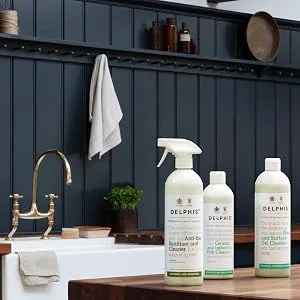 Delphis Eco Multi Use Non Scratch Cream Cleaner 500ml | Eco Friendly | Kitchen & Bathroom Cream Cleaner 500 ml (Pack of 1) - Delphis Eco Products on Worktop