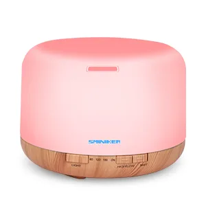 Sminiker Diffuser 500ML Essential Oil Diffuser Adjustable Mist Mode and Waterless Auto Shut-Off with Wireless Remote 7 LED Light Colors Diffusers for Home - product information 6