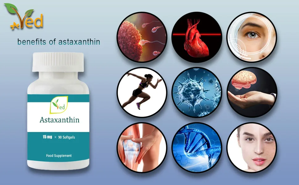 Ved Astaxanthin Capsules | Support Healthy Immune System | Support Joint and Tendon Health | 15mg 90 Capsules Free Radical Eliminating Antioxidant - product information 2