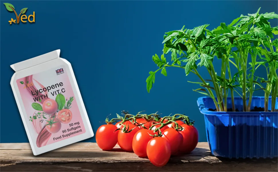 Ved Lycopene Supplement | 50mg x 90 Softgels - 50 mg Lycopene per Softgel ( from natural tomato extract) - product information 6