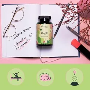 Organic Bacopa Monnieri Vegavero | 750mg Brahmi Per Tablet | Natural Bacosides | NO Additives Lab-Tested | 180 Tablets | Vegan - brahmi organic