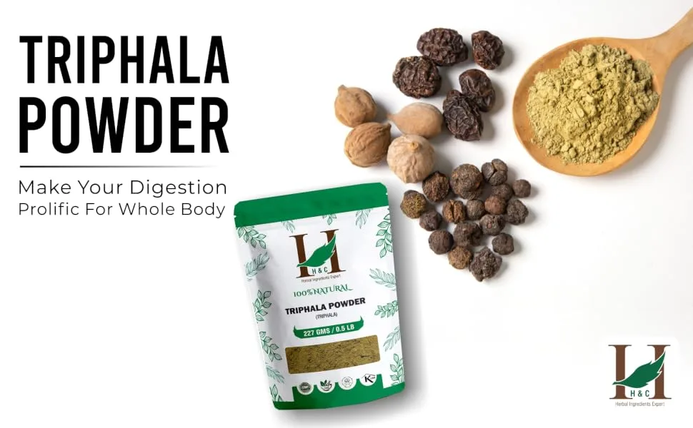 Triphala (Amla : Bibhitaki : Haritaki) Churna/Powder | for Gastro Intestinal Health Wellness (1Kg) - Triphala (Amla : Bibhitaki : Haritaki) Churna Powder For Gastro Intestinal Health Wellness SPN-FOR1