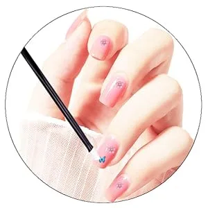 KELYDI 6pcs Plastic Handle Rubber Tipped Nail Cuticle Pusher Nail Art Manicure Tools Nail Cleaner for Men and Women - rubber nail cuticle pusher
