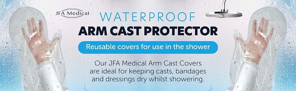 Box of 5 Reusable Waterproof Shower Arm Cast Cover Protectors Half Arm - Waterproof Arm Cast Protector