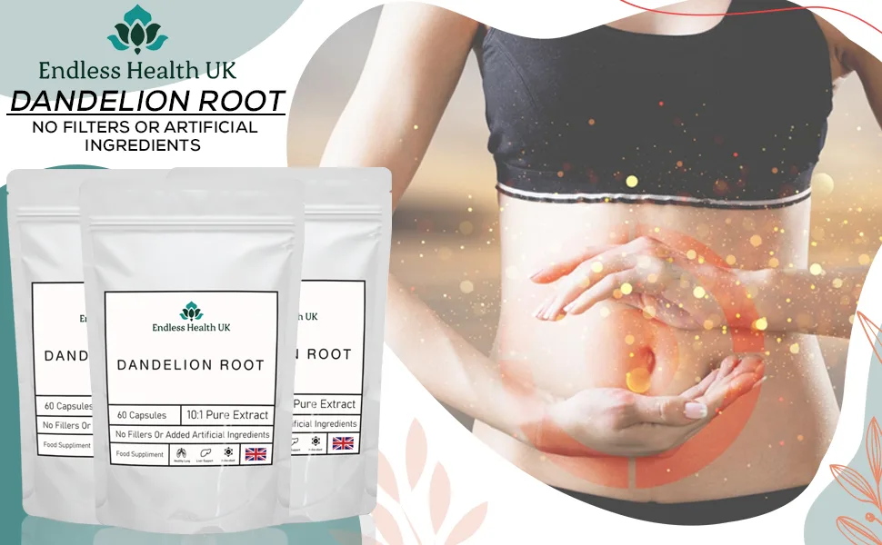Dandelion Root Capsules | 10:1 Extract | High Strength | 60 Capsules - Dan 2
