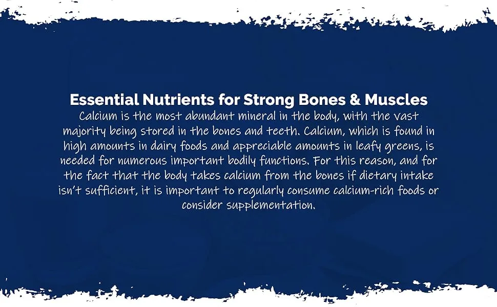 Calcium 800mg & Magnesium 400mg | Support for Bone Health and Muscle Function | 120 Tablets - E6943