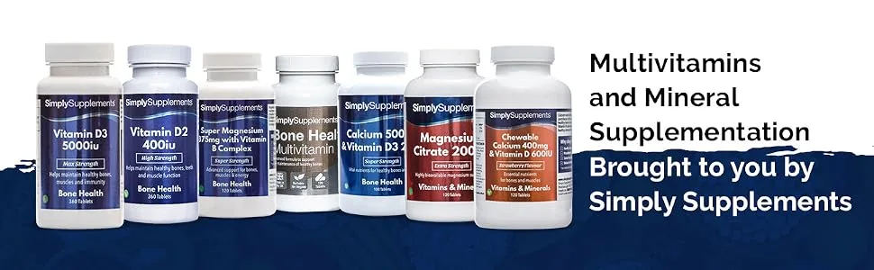 Calcium 800mg & Magnesium 400mg | Support for Bone Health and Muscle Function | 120 Tablets - E6944