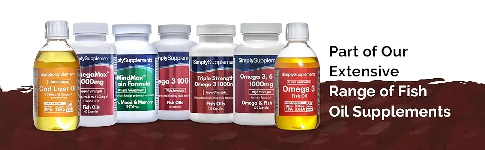 Cod Liver Oil 1000mg | Rich in Omega 3 Fatty Acids | 180 Capsules - E1434