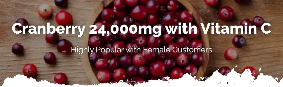 Cranberry 24000mg Tablets | Supplement to Support Immune System Health | 120 High Strength Tablets - E1431