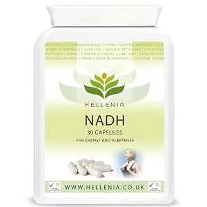 Hellenia NADH 10mg | 30 Capsules | Energy Supplement | Vegan Friendly - NADH
