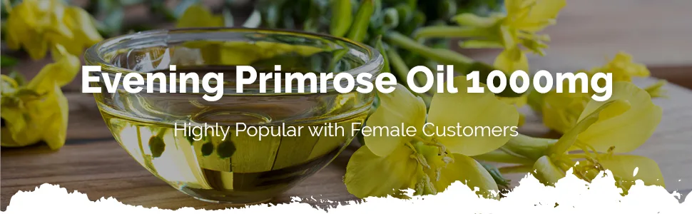 Evening Primrose Oil 1000mg | 360 Capsules | Manufactured in The UK - E2801