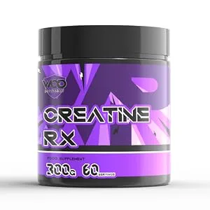Creatine Monohydrate Powder Suitable for Vegans Unflavoured Scoop Included - WOD Powders - 300g - Creatine