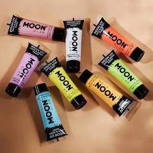 Moon Glow - 12ml Neon UV Face & Body Paint - Intense Green - Moon Glow
