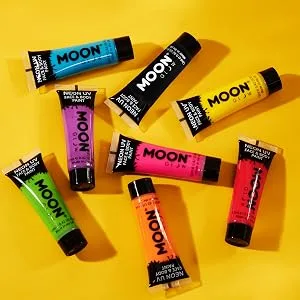 Moon Glow - 12ml Neon UV Face & Body Paint - Intense Orange - Moon Glow